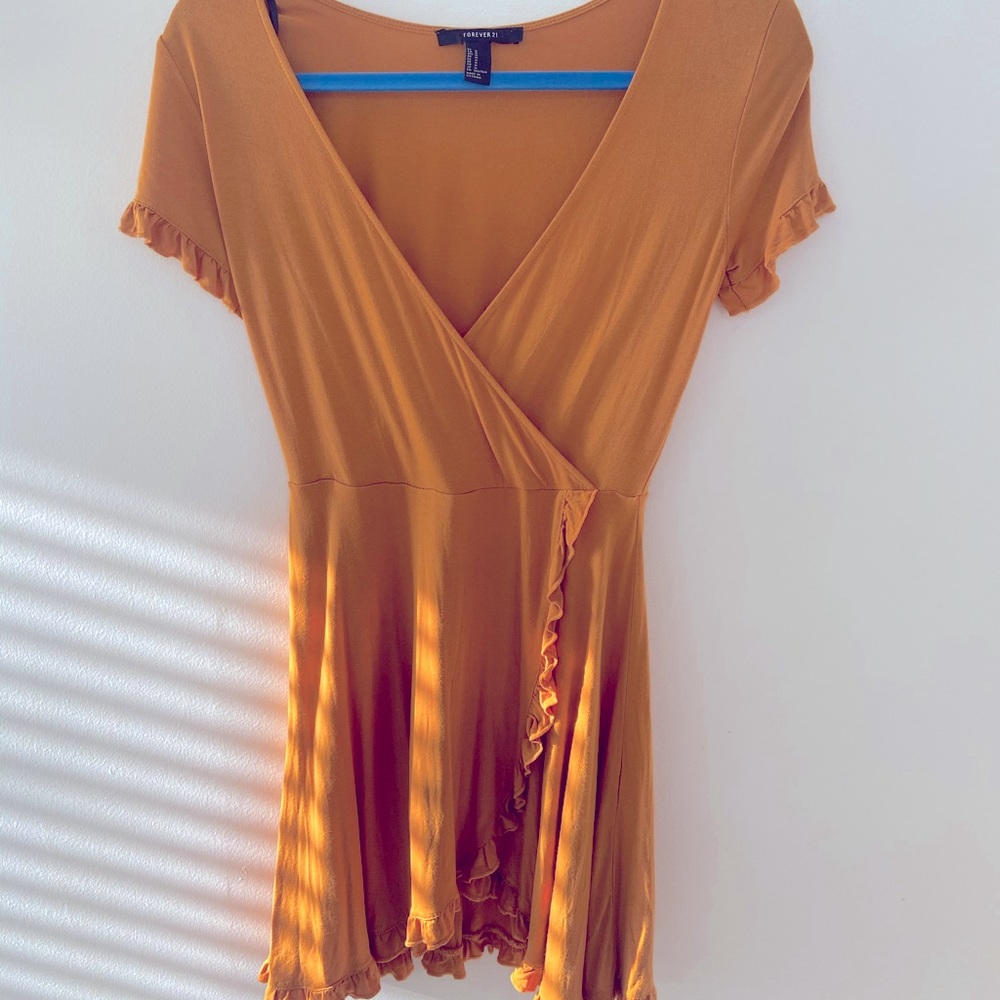 F21-Mustard/A-line-Dress